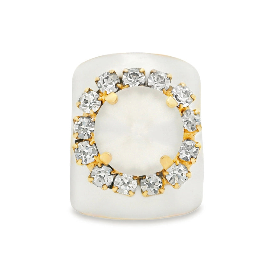 Jacci Ring Enamel - White