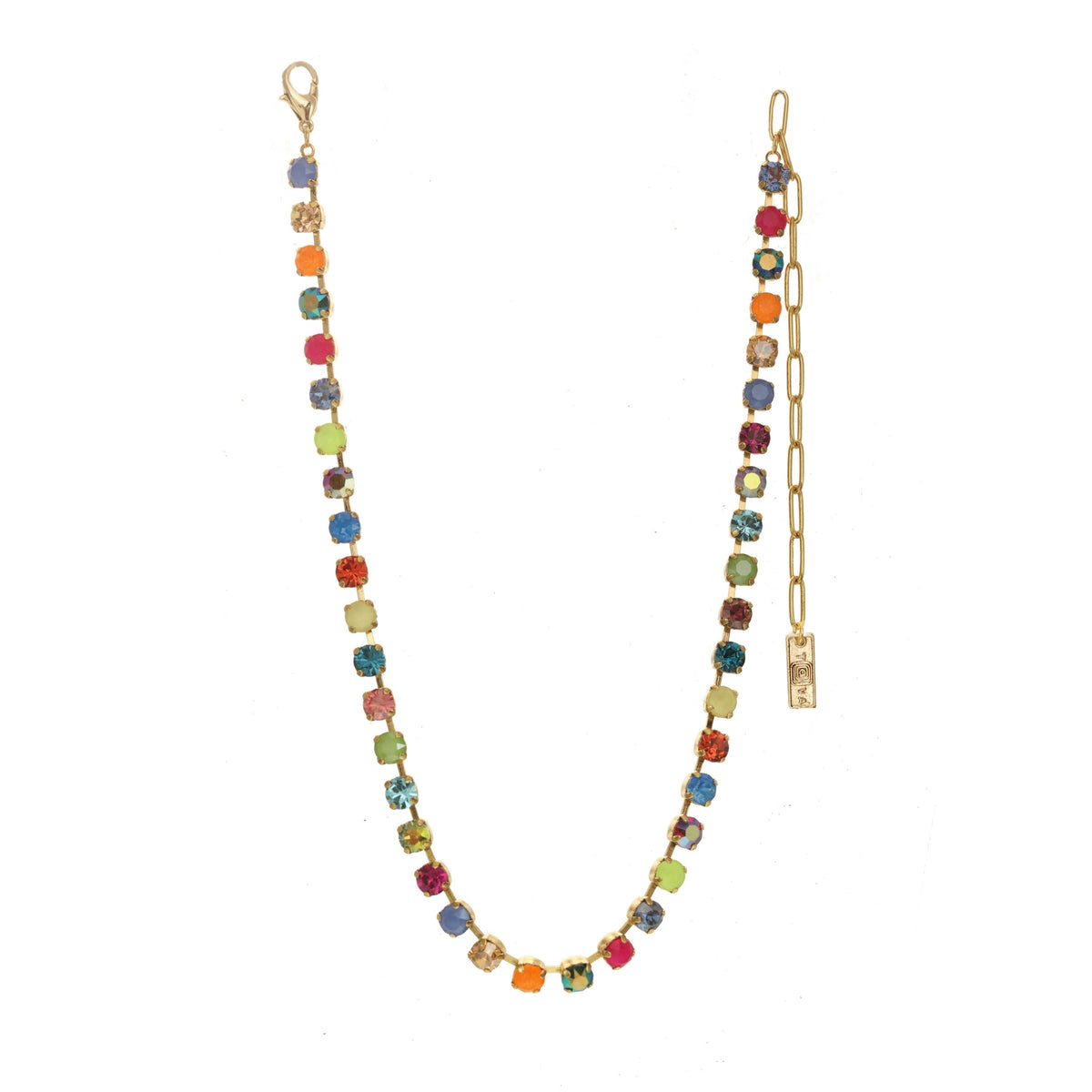 Sarina Necklace - Watermelon (Pink & Blue)