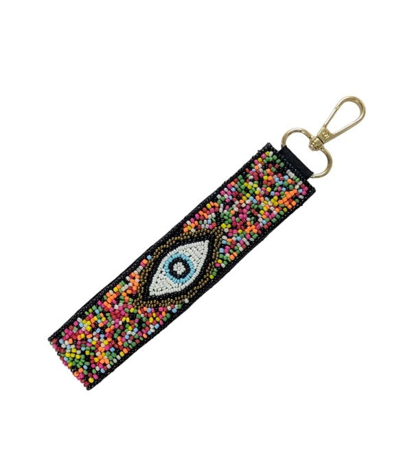 Sequin & Bead Keychain Wristlet — Choose Your Vibe