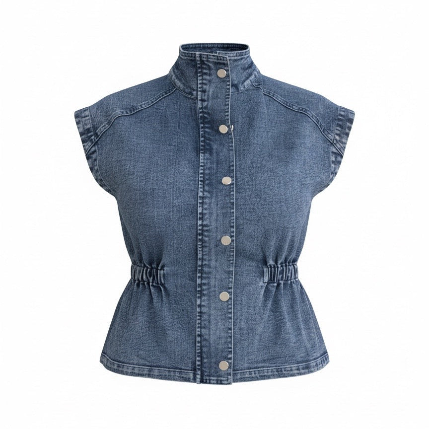 Dark Denim Cinch Vest