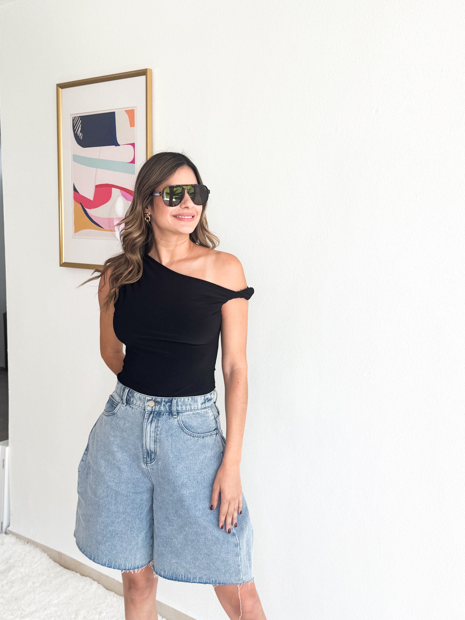 One Shoulder Basic Top