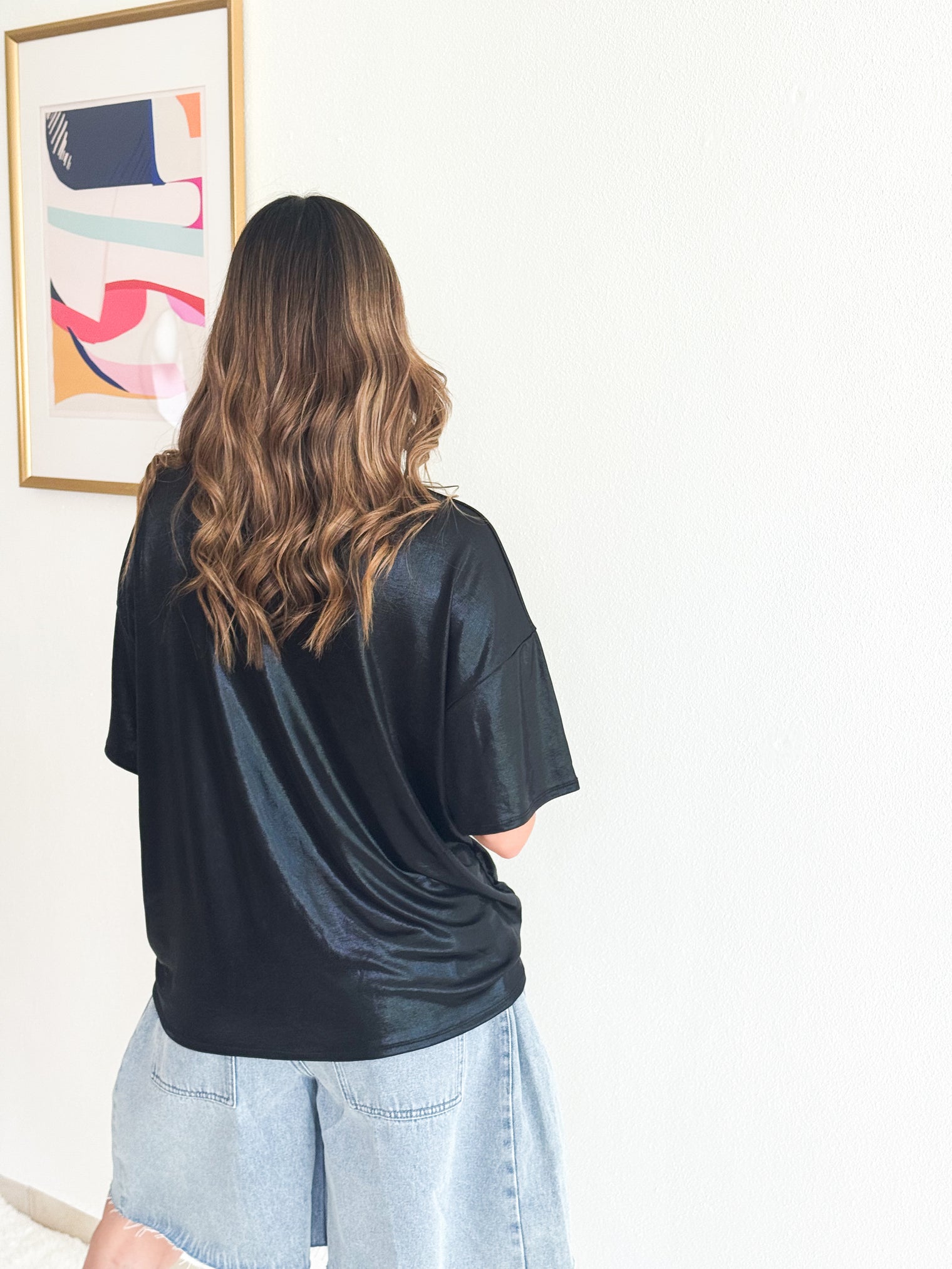 Metallic Oversized T-Shirt