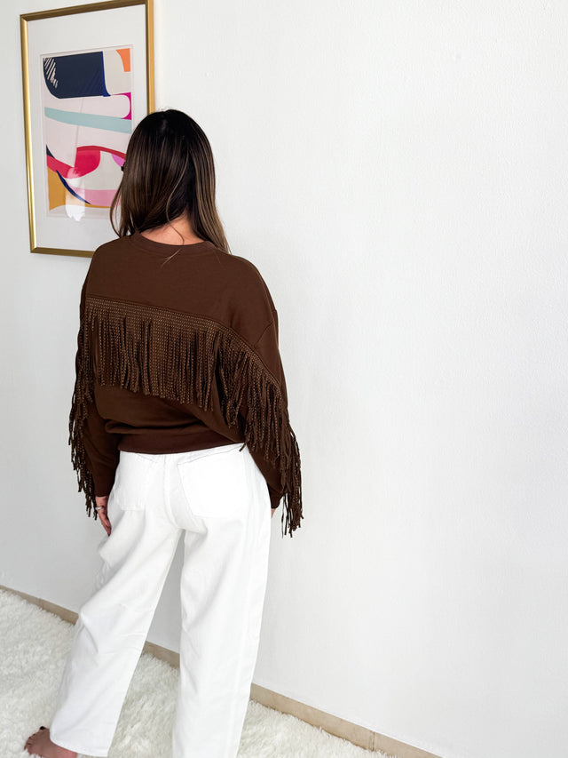Fringe Knit Top