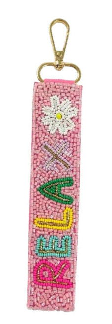 Sequin & Bead Keychain Wristlet — Choose Your Vibe