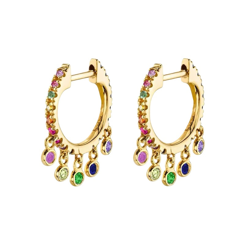 Rainbow Drops Hoops