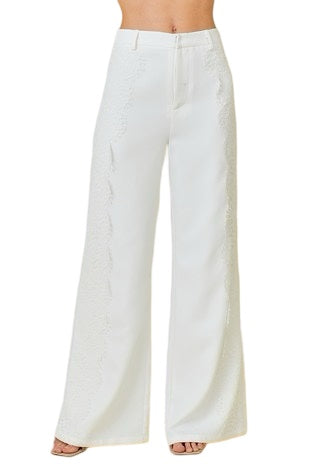 Laced White Pants
