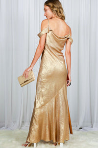 Metallic Maxi Dress