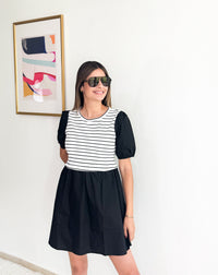 Puff Sleeve Mini Dress