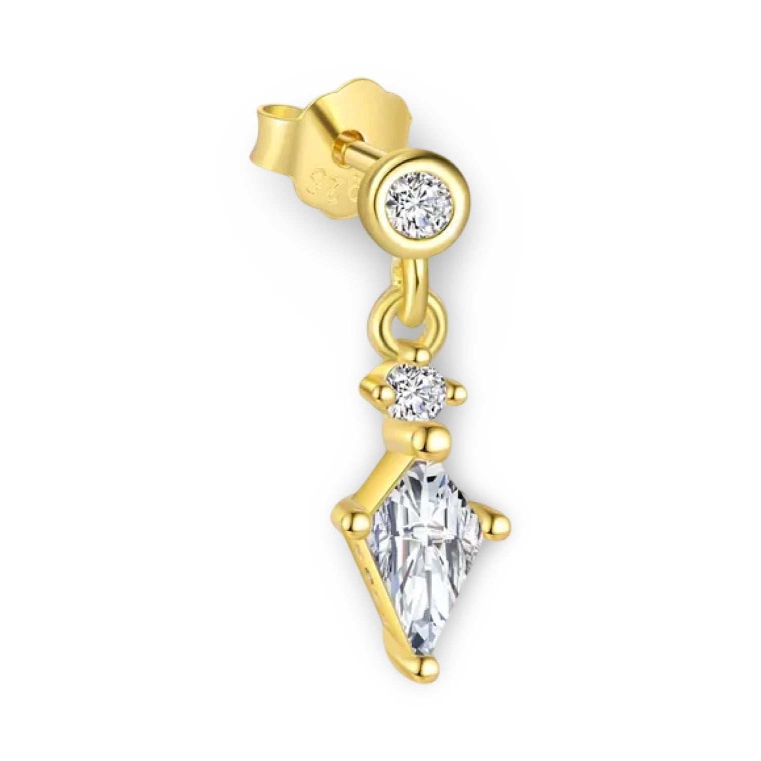 Diamond Drop Mini Earrings