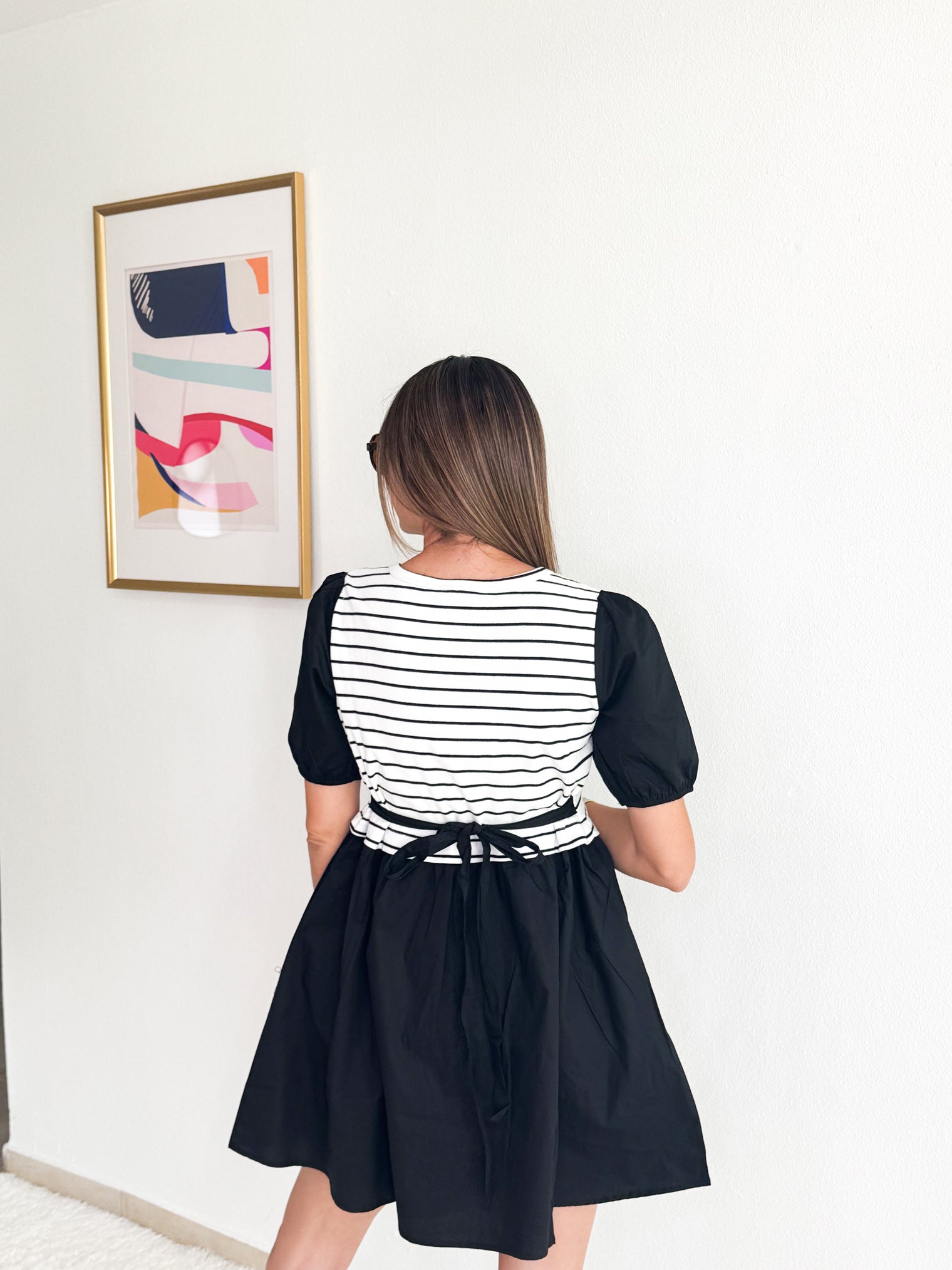 Puff Sleeve Mini Dress