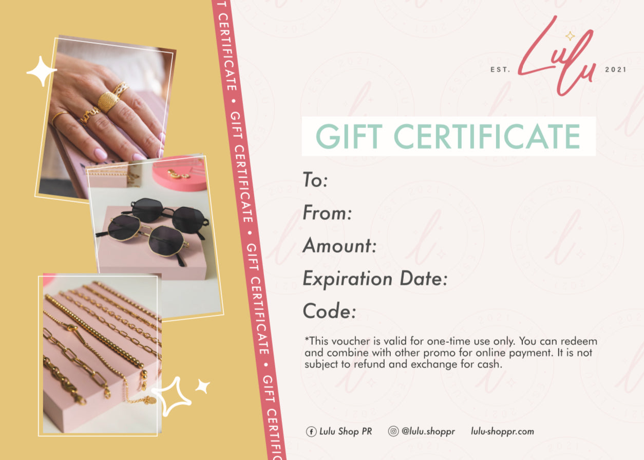 Gift Certificate