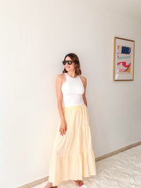 Sunshine Gingham Maxi Skirt