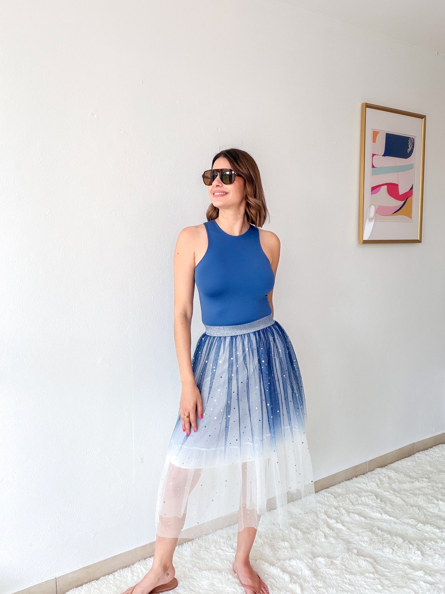 Midnight Stardust Tulle Skirt