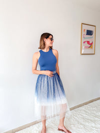 Midnight Stardust Tulle Skirt