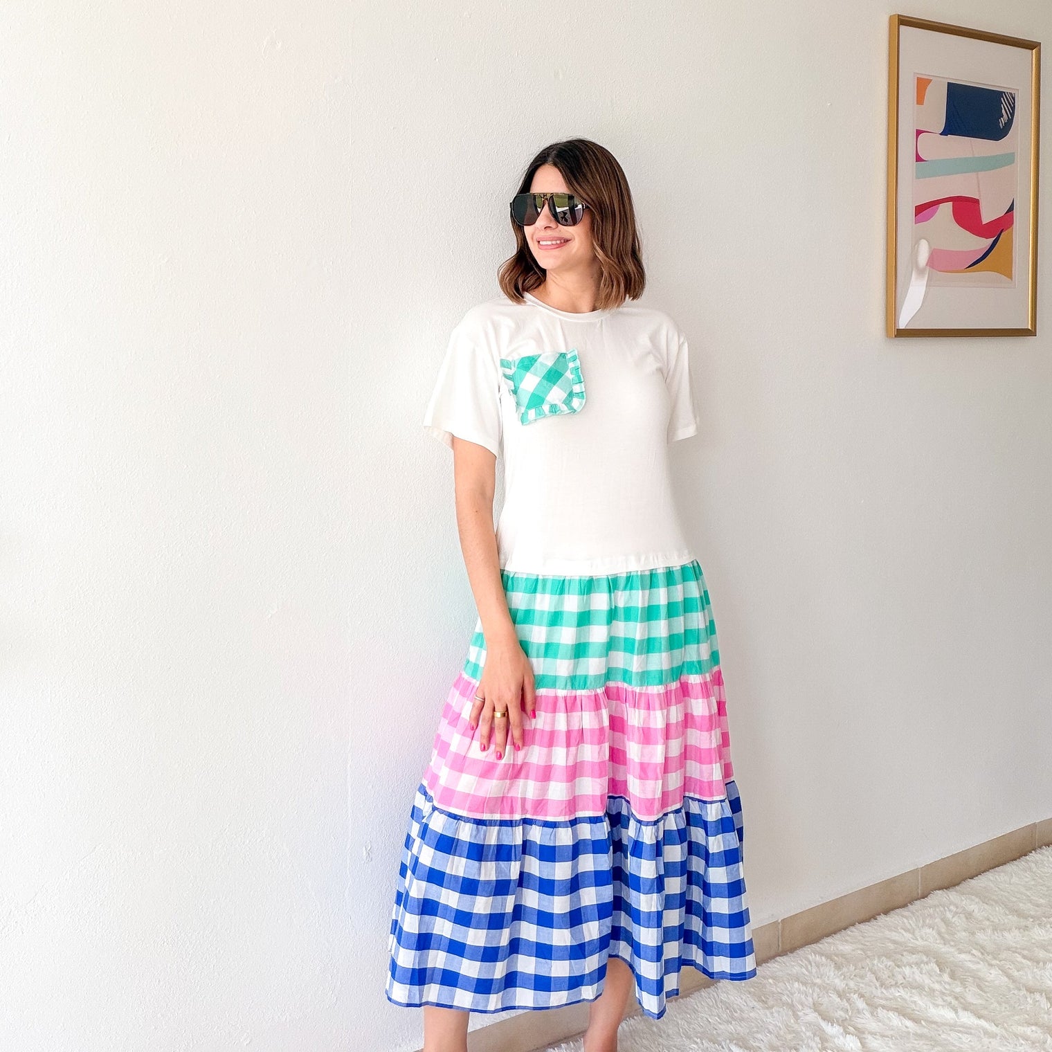 Candy Check Oversized Dress