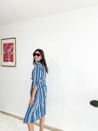 Blue Shirt Dress