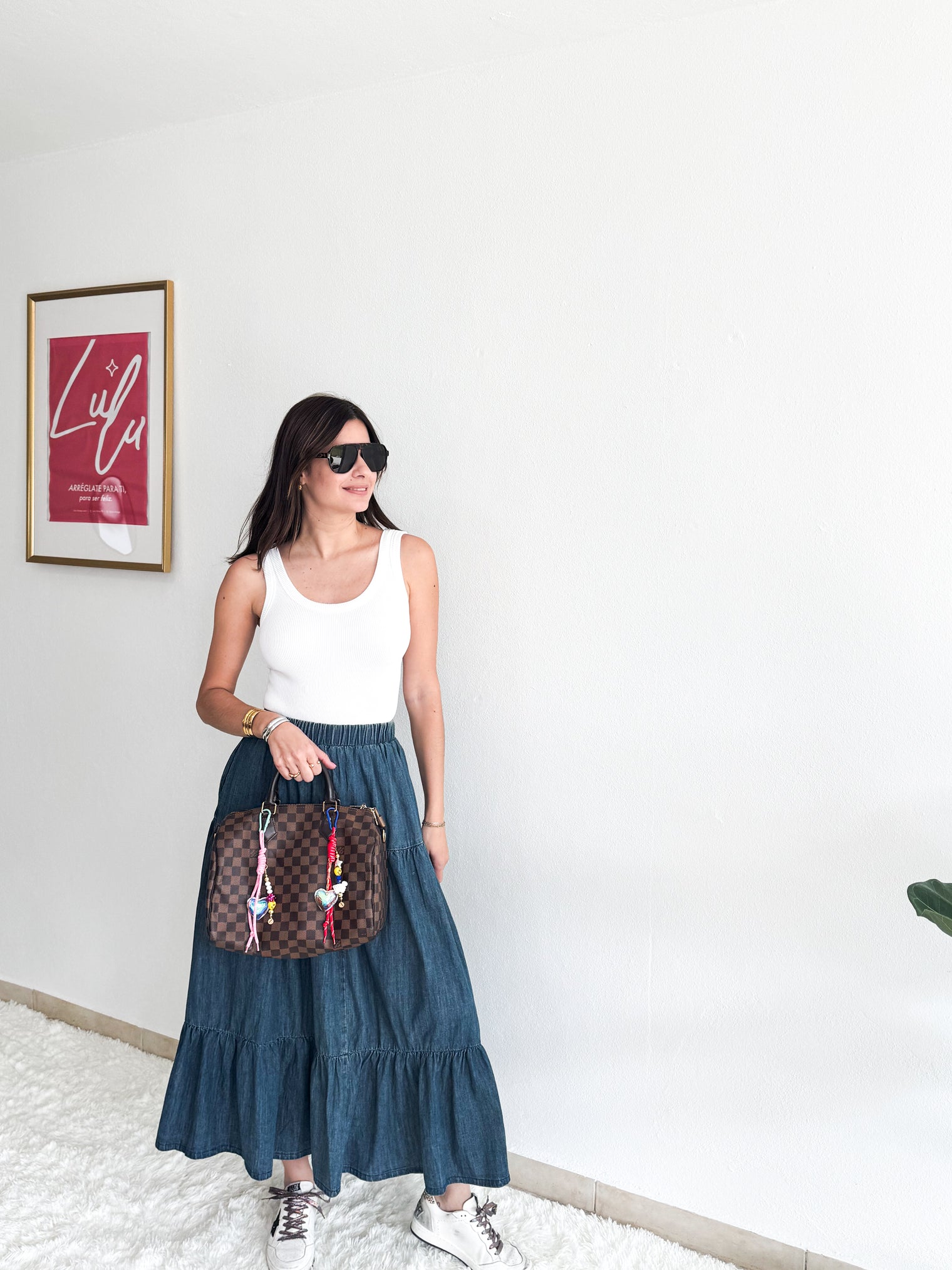 Dark Denim Maxi Skirt