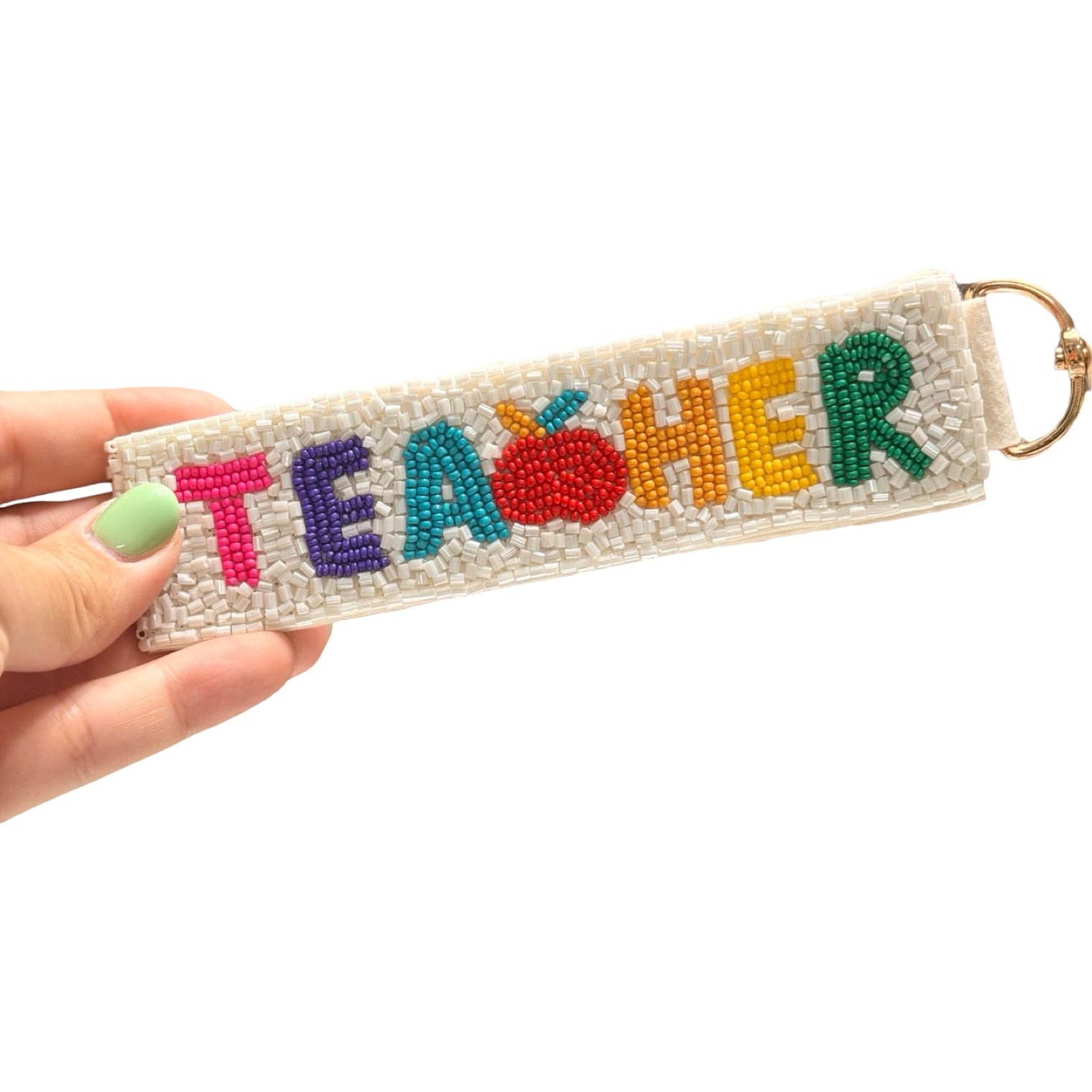 Sequin & Bead Keychain Wristlet — Choose Your Vibe