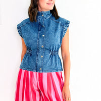 Dark Denim Cinch Vest