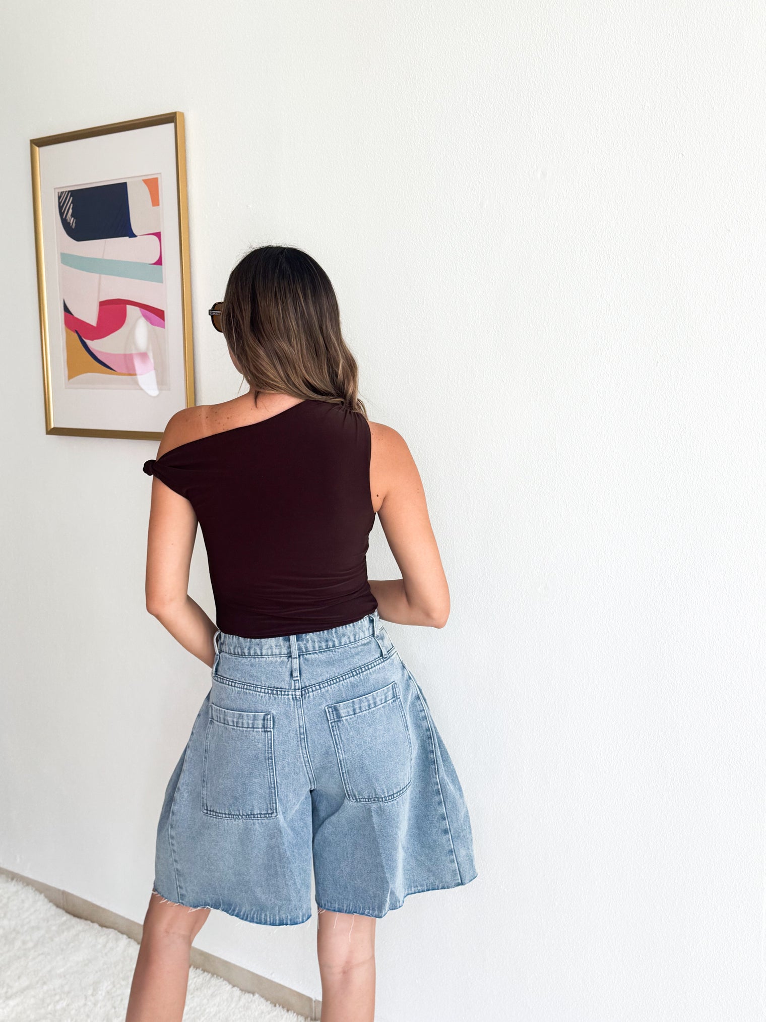 One Shoulder Basic Top