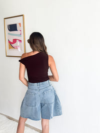 One Shoulder Basic Top