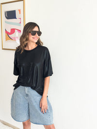 Metallic Oversized T-Shirt