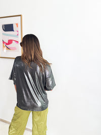 Metallic Oversized T-Shirt
