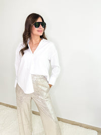 Sequins Straight Pants