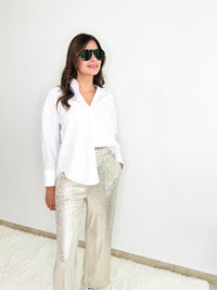 Sequins Straight Pants