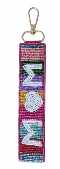 Sequin & Bead Keychain Wristlet — Choose Your Vibe