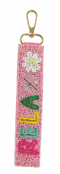 Sequin & Bead Keychain Wristlet — Choose Your Vibe