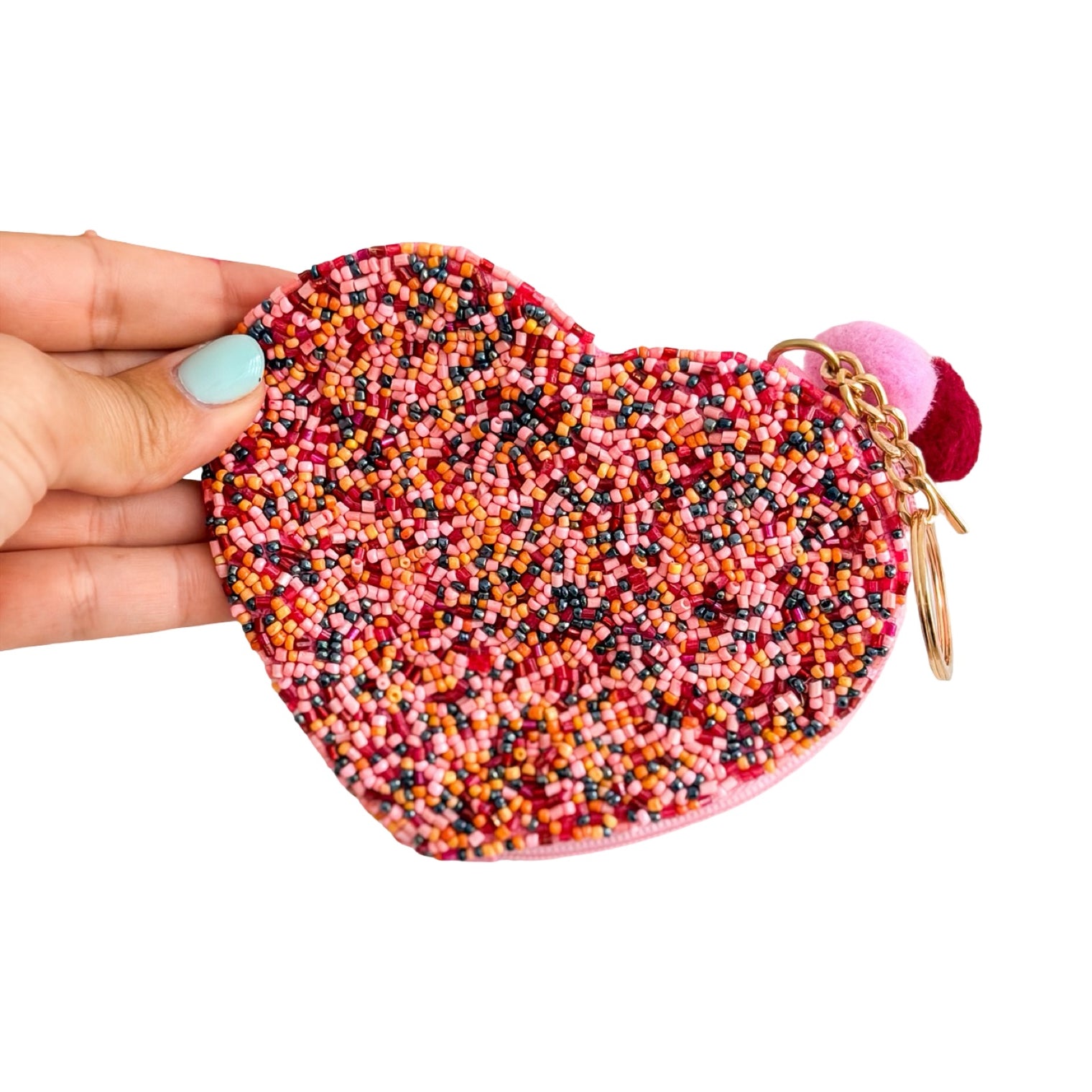 Coin Purse Handmade with Keychain — Best Seller