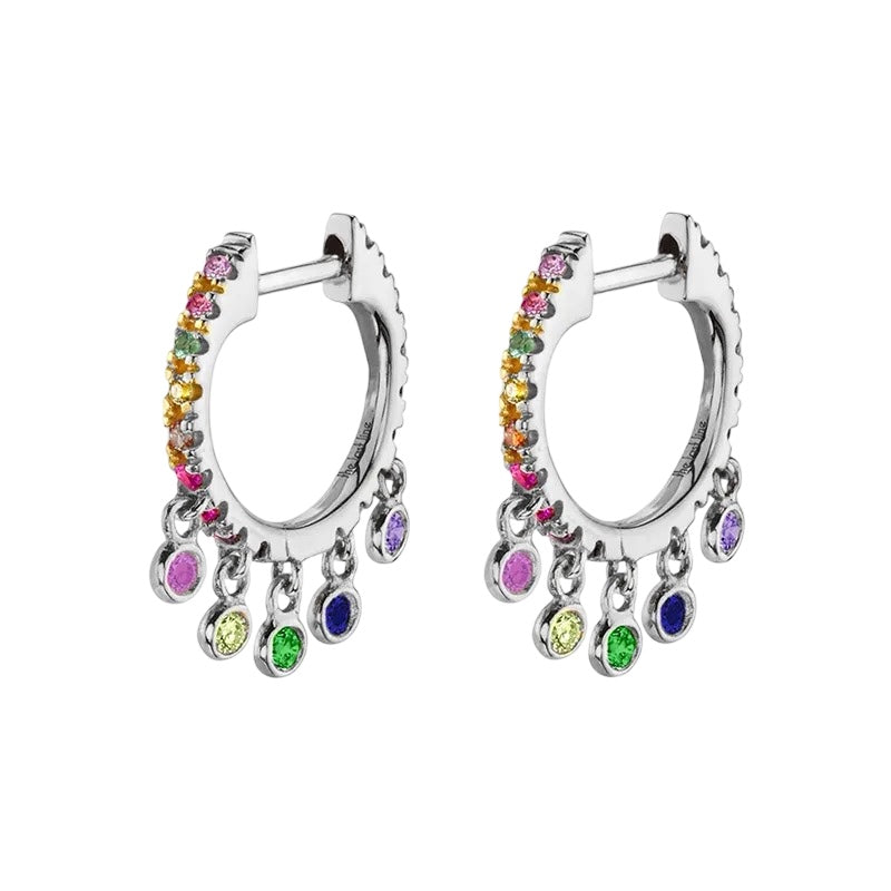 Rainbow Drops Hoops