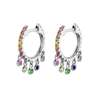 Rainbow Drops Hoops