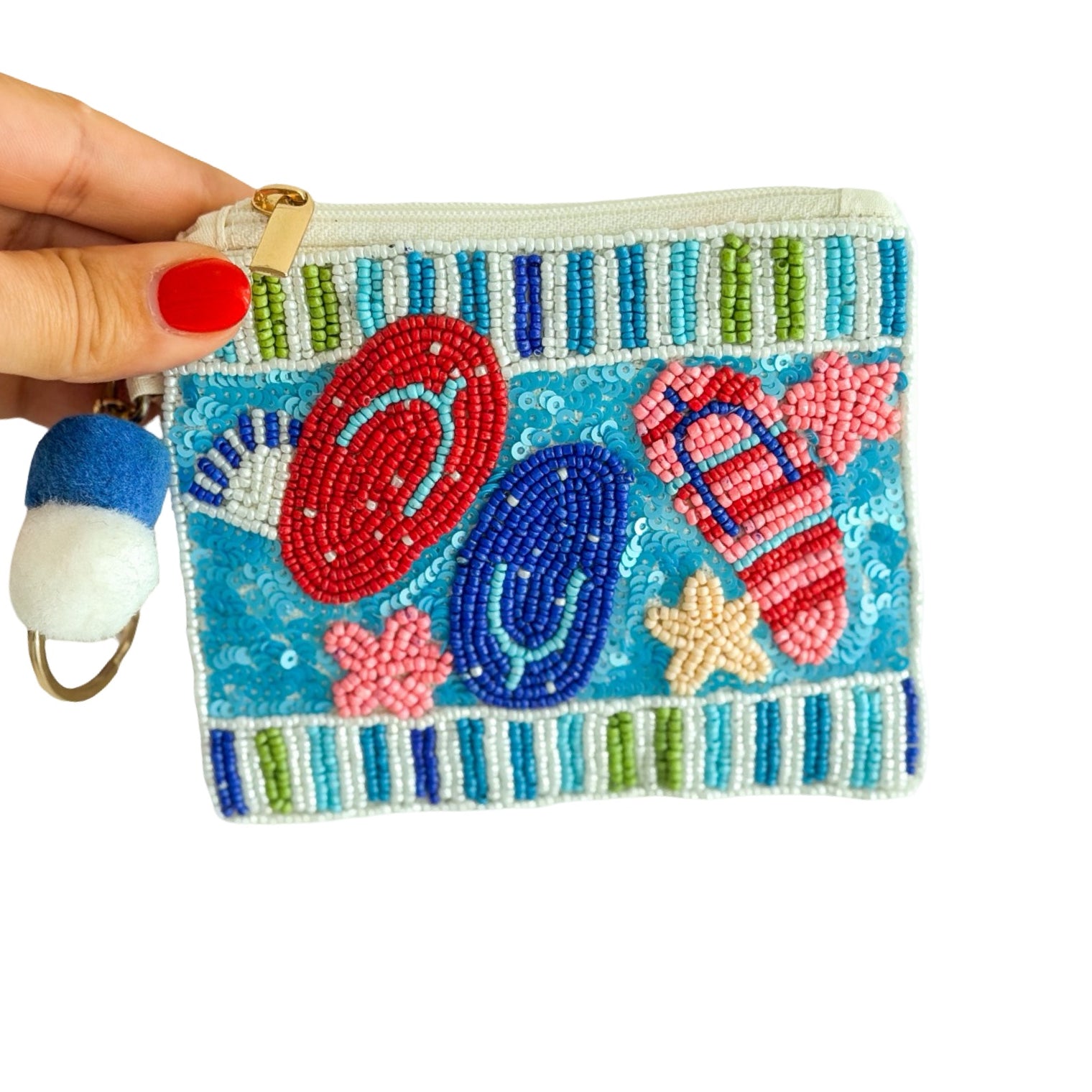 Coin Purse Handmade with Keychain — Best Seller
