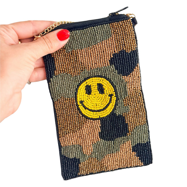 Crossbody Beaded Bag — Handmade · $24