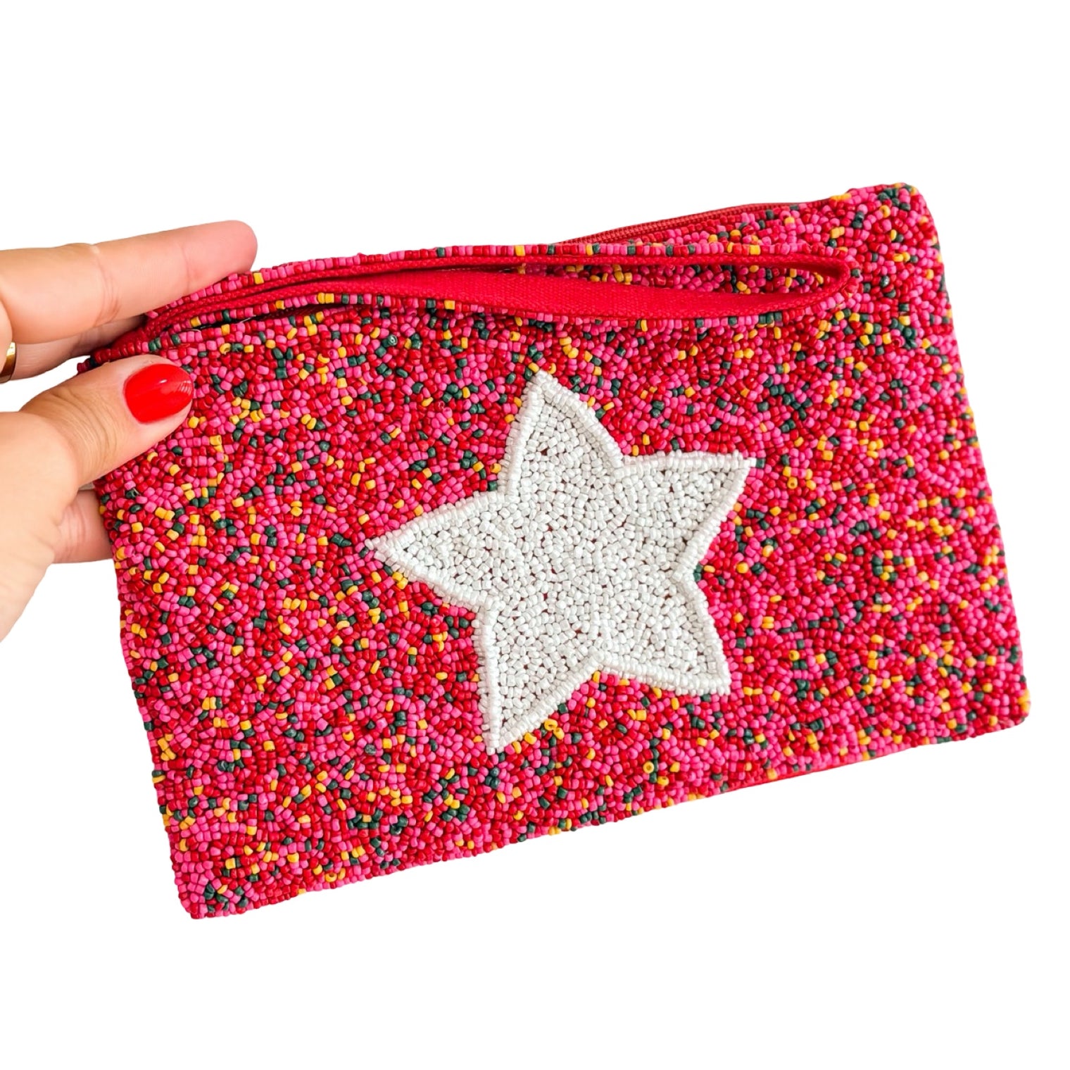 Star Wristlet Beaded Wallet