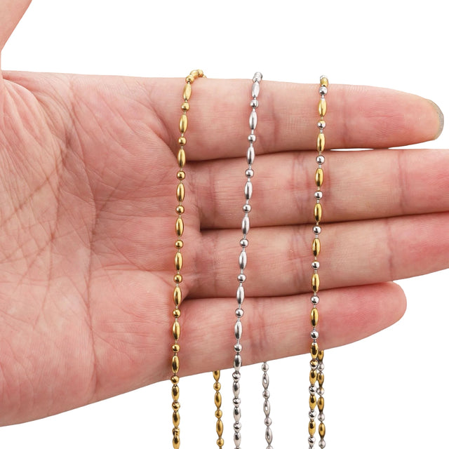 Luxe Beaded Chain Necklace